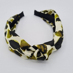 Hairband - Abstract Olive Green